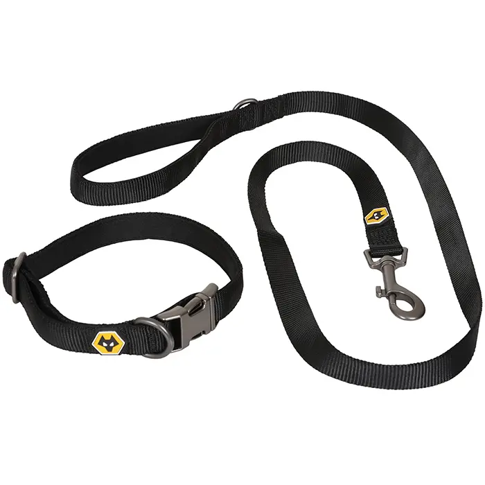 Wolverhampton Wanderers Store | Shop Official Wolves Collar & Lead Set – Medium Wolves Gear